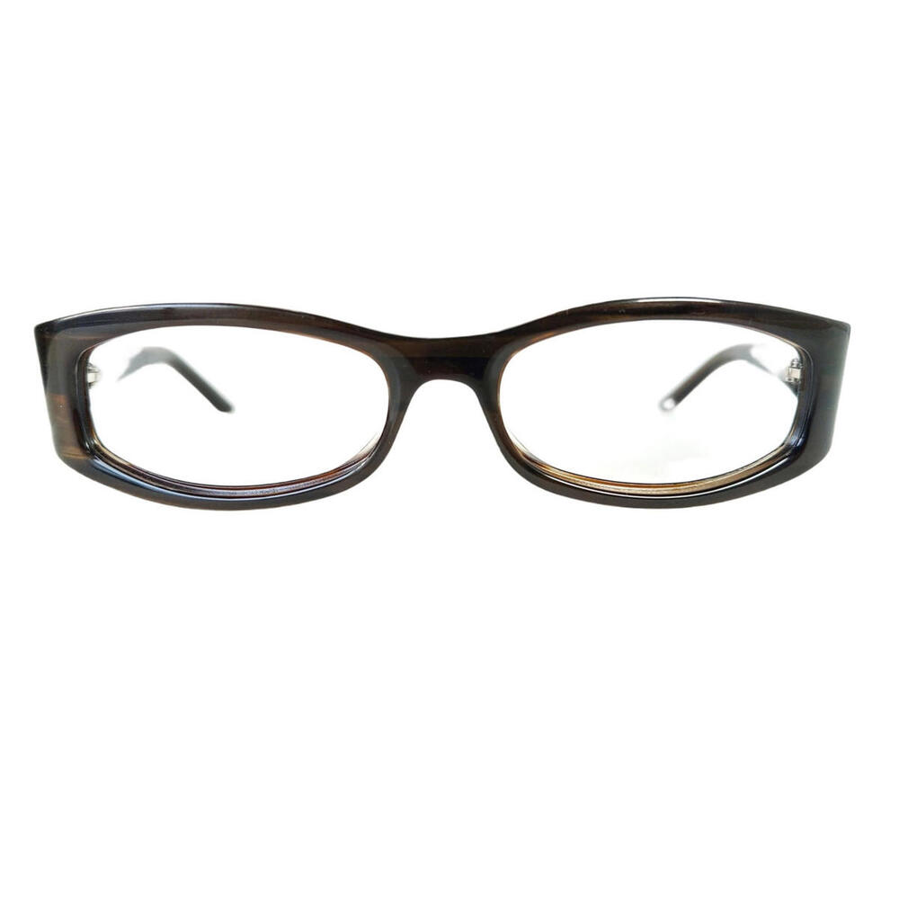 Gucci Italy GC1483-S Eyeglasses Brown Oval Plastic Wrap